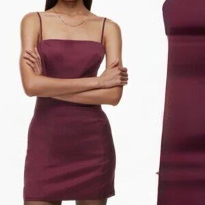 SUNDAY BEST ARITZIA WINE COLOR MINI DRESS SZ 00 NWOT